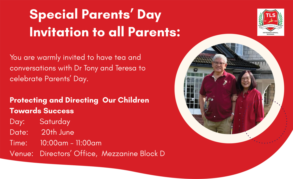 Special Parents’ Day Invitation to all Parents