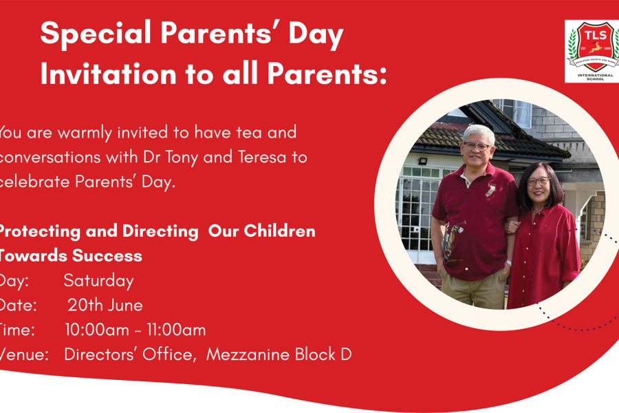 Special Parents’ Day Invitation to all Parents